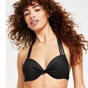Salt + Cove Juniors' Strappy Underwire Push-up Bikini Top-Small